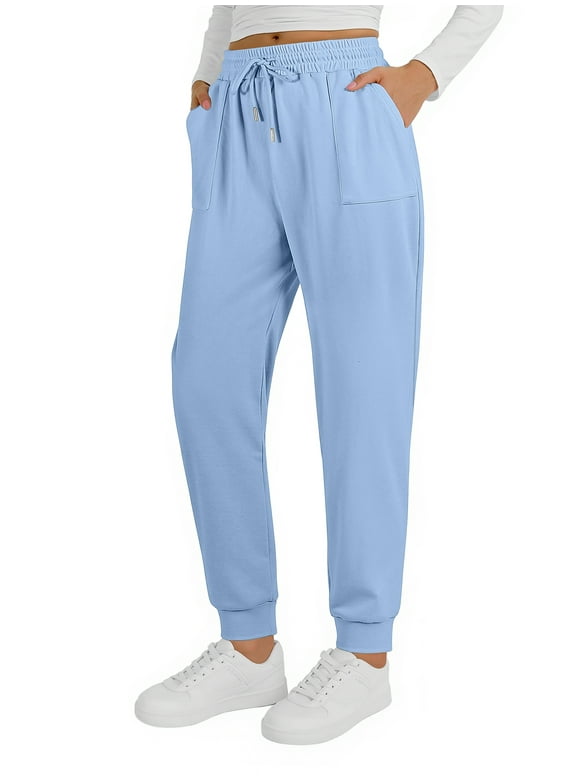 Drawstring Sweatpants for Womens Lounge Casual Joggers Pants Fall Womens Sweatpants with Pockets