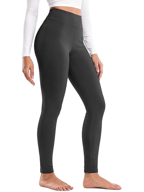 Fleece Lined Leggings for Women High Waisted Leggings Thermal Yoga Pants Winter Warm Tummy Control Workout Pants