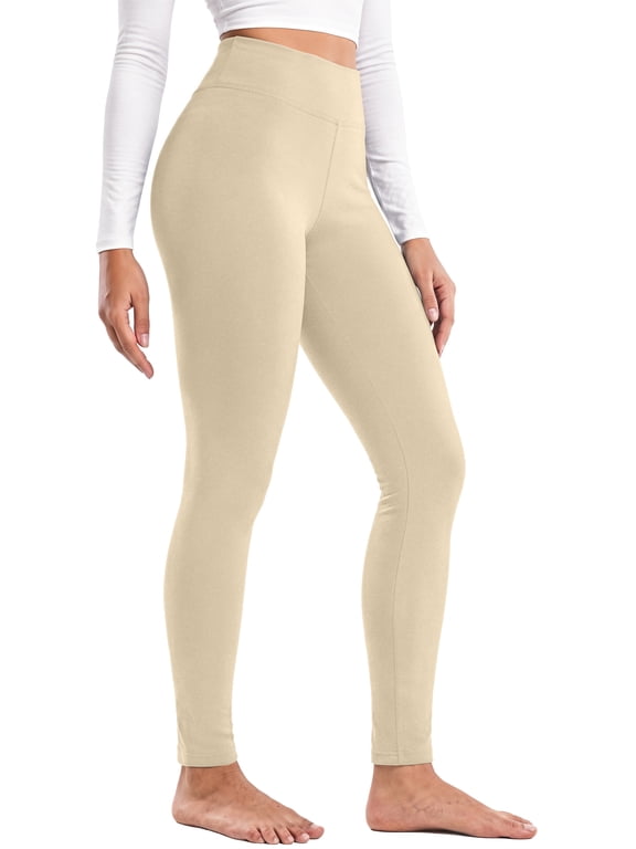Fleece Lined Leggings for Women High Waisted Leggings Thermal Yoga Pants Winter Warm Tummy Control Workout Pants