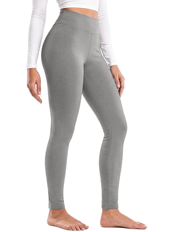 Fleece Lined Leggings for Women High Waisted Leggings Thermal Yoga Pants Winter Warm Tummy Control Workout Pants
