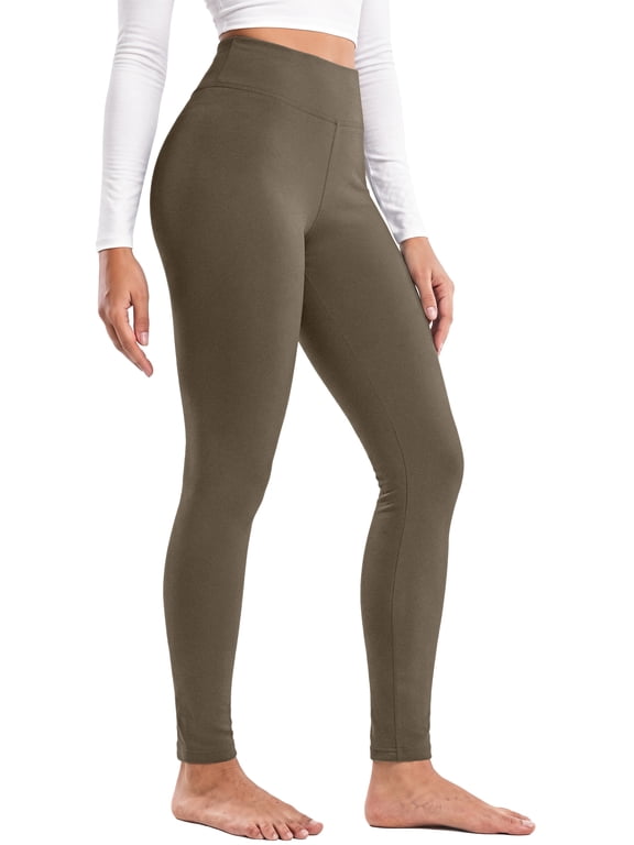 Fleece Lined Leggings for Women High Waisted Leggings Thermal Yoga Pants Winter Warm Tummy Control Workout Pants