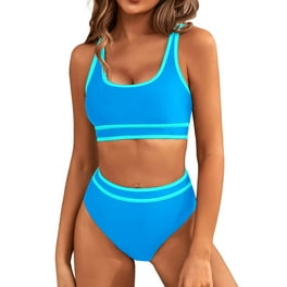 Women High Waisted Bikini Set 2 Pieces Swimsuits Adjustable Shoulder Straps Walmart