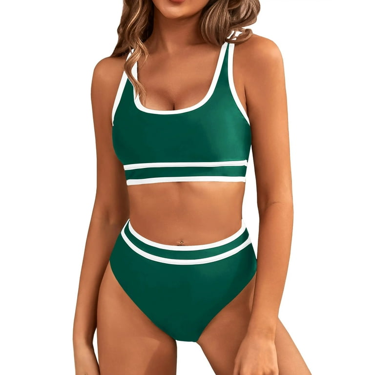 High waisted swimsuits sets top