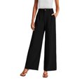 thumbnail image 1 of MOSHU High Waisted Work Pants for Women Casual Wide Leg Dress Pants Business Office Trousers with Pockets, 1 of 7