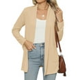 thumbnail image 1 of MOSHU Lightweight Cardigans for Women Long Sleeve Open Front Tops Casual Loose Fall Cardigan with Pockets, 1 of 9