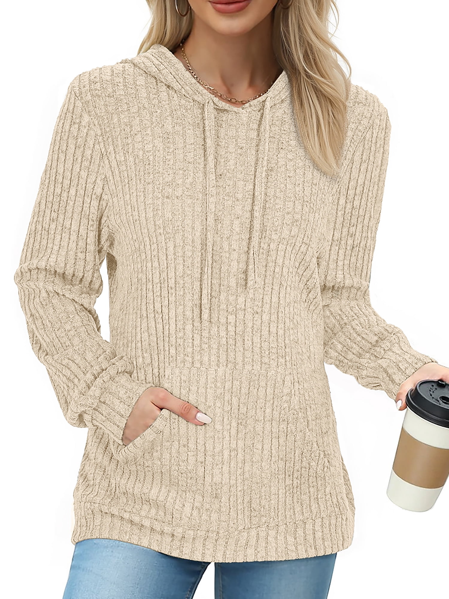 Loose Hoodies for Women Casual Fall Tops Long Sleeve Womens Sweatshirts Pullover Fashion Shirts with Pocket