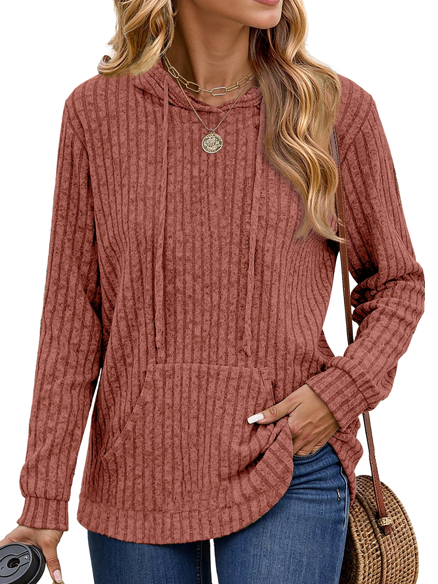 Loose Hoodies for Women Casual Fall Tops Long Sleeve Womens Sweatshirts Pullover Fashion Shirts with Pocket