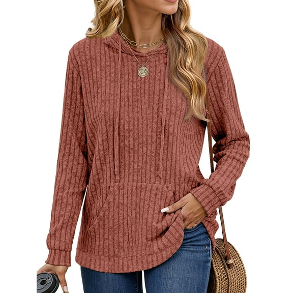 MOSHU Loose Hoodies for Women Casual Fall Tops Long Sleeve Womens Sweatshirts Pullover Fashion Shirts with Pocket