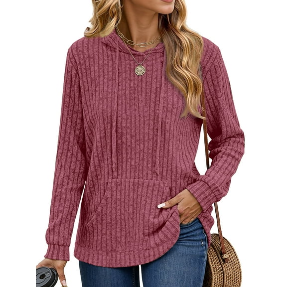 MOSHU Loose Hoodies for Women Casual Fall Tops Long Sleeve Womens Sweatshirts Pullover Fashion Shirts with Pocket