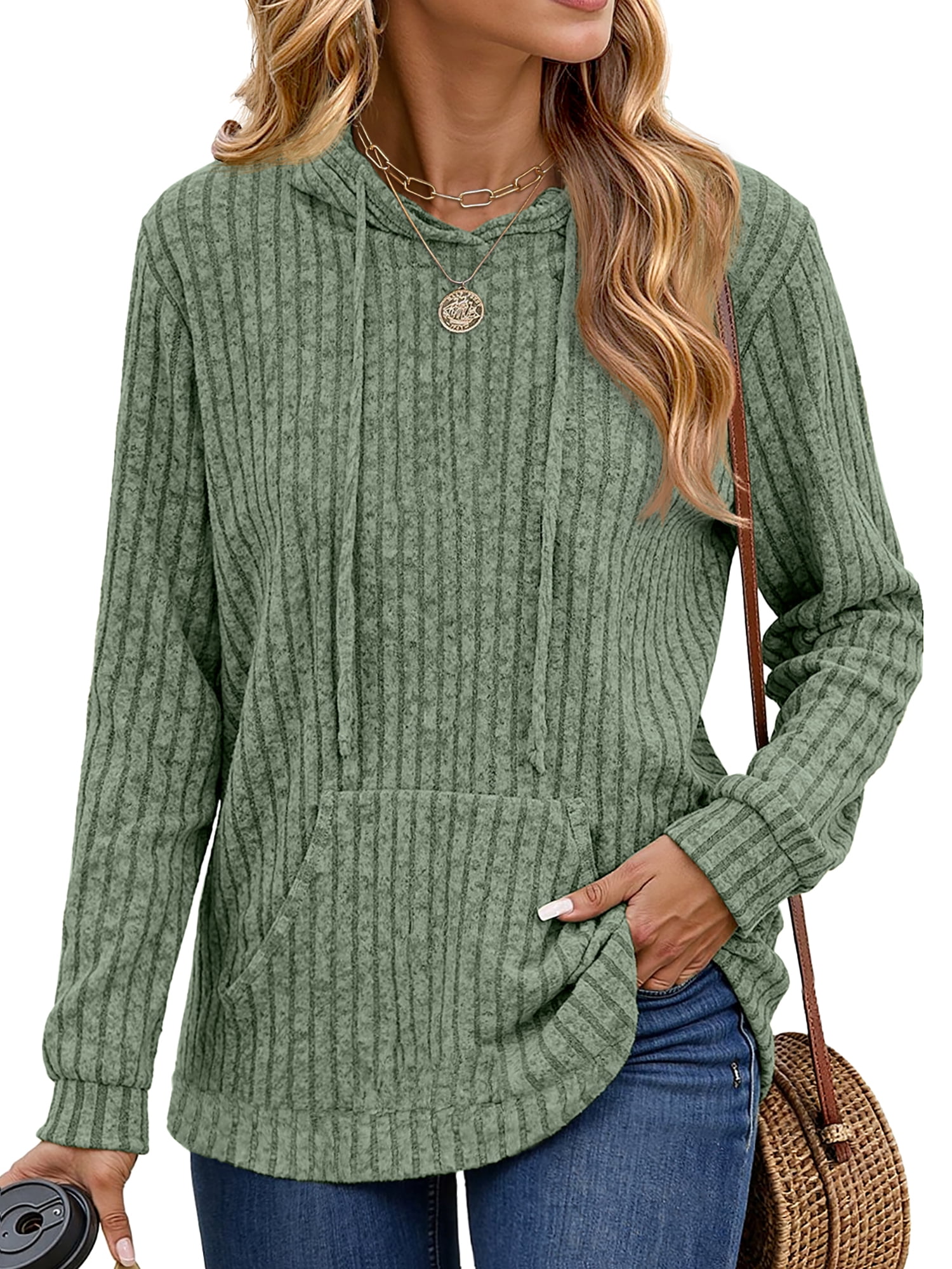 Loose Hoodies for Women Casual Fall Tops Long Sleeve Womens Sweatshirts Pullover Fashion Shirts with Pocket