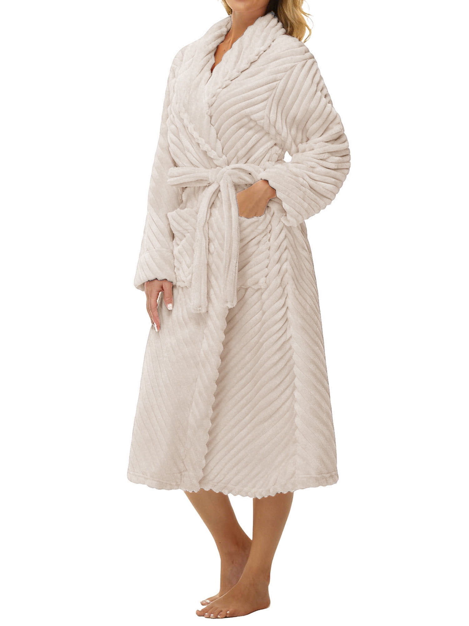 Premium Robe MOSHU Premium Robes for Women Super Soft Cozy Fleece Womens Robe Plush ...