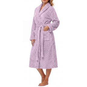 Fuzzy Red Robe Pavilia, Women Robe, Pink, Lightweight Fleece Plush Long - Walmart.com