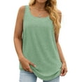 thumbnail image 1 of MOSHU Summer Womens Tank Tops U Neck Casual Flowy Sleeveless Shirts for Women, 1 of 10