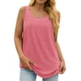 thumbnail image 1 of MOSHU Summer Womens Tank Tops U Neck Casual Flowy Sleeveless Shirts for Women, 1 of 10