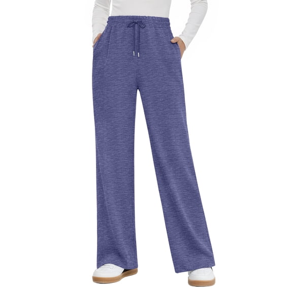 MOSHU Sweatpants for Women Straight Leg Elastic Waist Spring Fall Pants Casual Lounge Pants Womens Sweatpants with Pockets