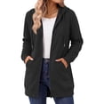 thumbnail image 1 of MOSHU Women Zip Up Hoodies Long Sleeve Cotton Fleece Sweatshirts for Women Casual Hooded Jackets Fall Tops with Pockets, 1 of 10