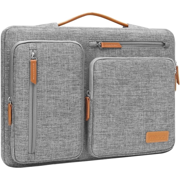 MOSISO 12.9"Tablet Sleeve Case for iPad Pro 13 M4 & iPad Air 13 M3 M2, iPad Pro 12.9 M2 M1 6/5th with Magic Keyboard&Smart Keyboard Folio, Side Open Carrying Bag with 4 Zipper Pockets