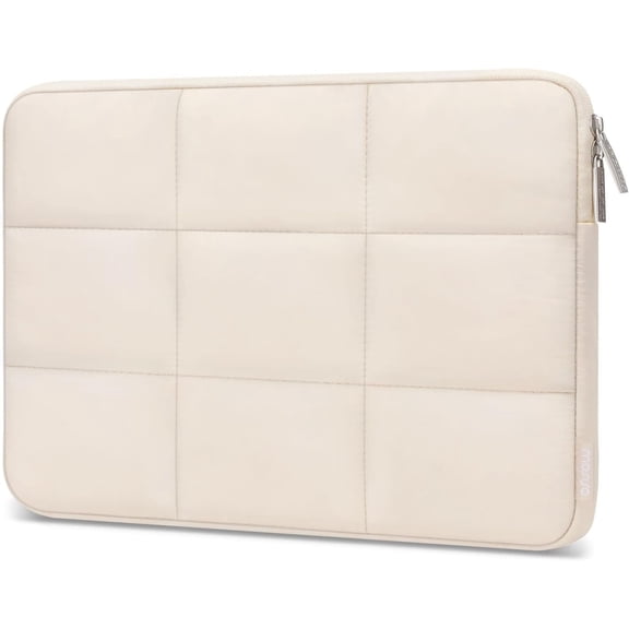 MOSISO 12.9 inch Tablet Sleeve Case for iPad Pro 13 M4 & iPad Air 13 M3 M2, iPad Pro 12.9 M2 M1 6/5th with Magic Keyboard&Smart Keyboard Folio, Rectangle Quilted Puffy Carrying Case