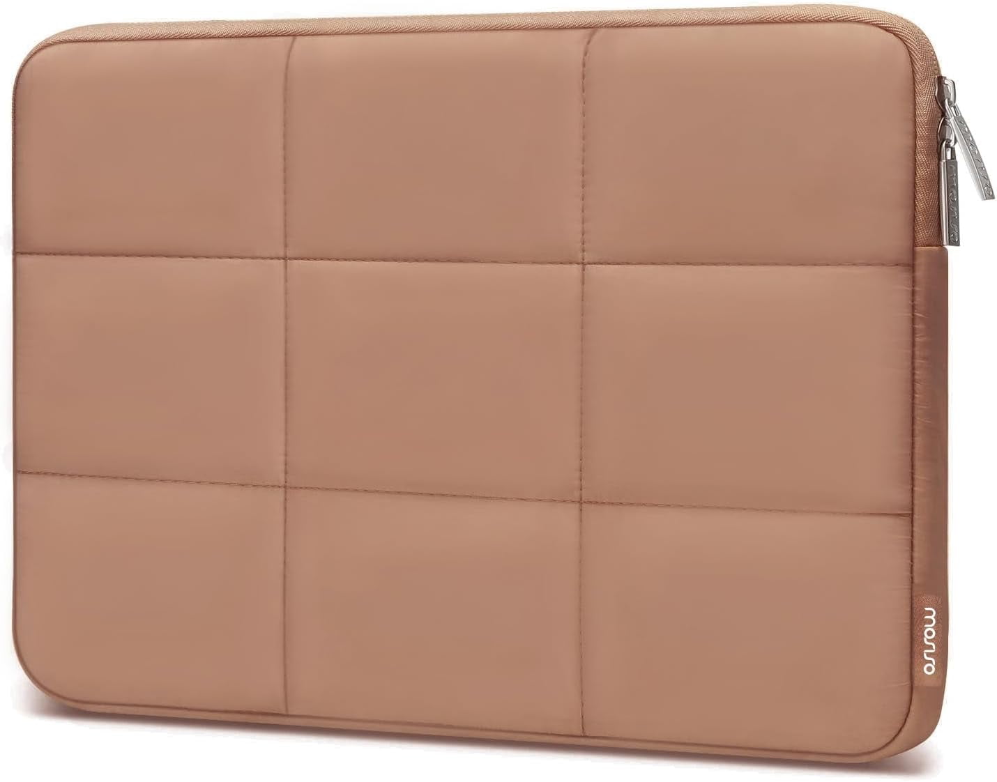 MOSISO 13-14 inch Laptop Case, 13.3 inch Puffy Laptop Sleeve Compatible with MacBook Air 13 13.3 13.6/Pro 13/14, HP, Dell, ASUS, Lenovo, Rectangle Quilted Puffer Computer Bag for Women