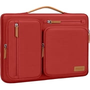 MOSISO 13.3 Inch Laptop Sleeve Case, 360 Protective Laptop Bag with Handle & 4 Zipper Pockets, Compatible with HP, Dell,