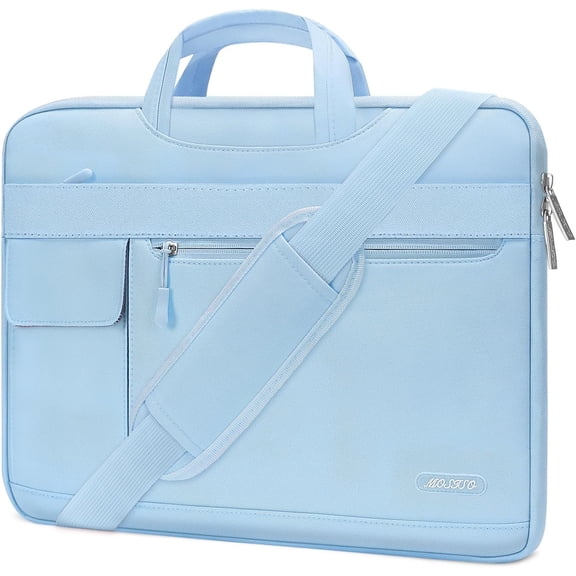 MOSISO 13.3" Laptop Shoulder Bag Travel Business School Polyester Notebook Messenger Briefcase Sleeve Case Computer Handbag for MacBook/Dell/HP/Surface/Lenovo/Acer/Asus,