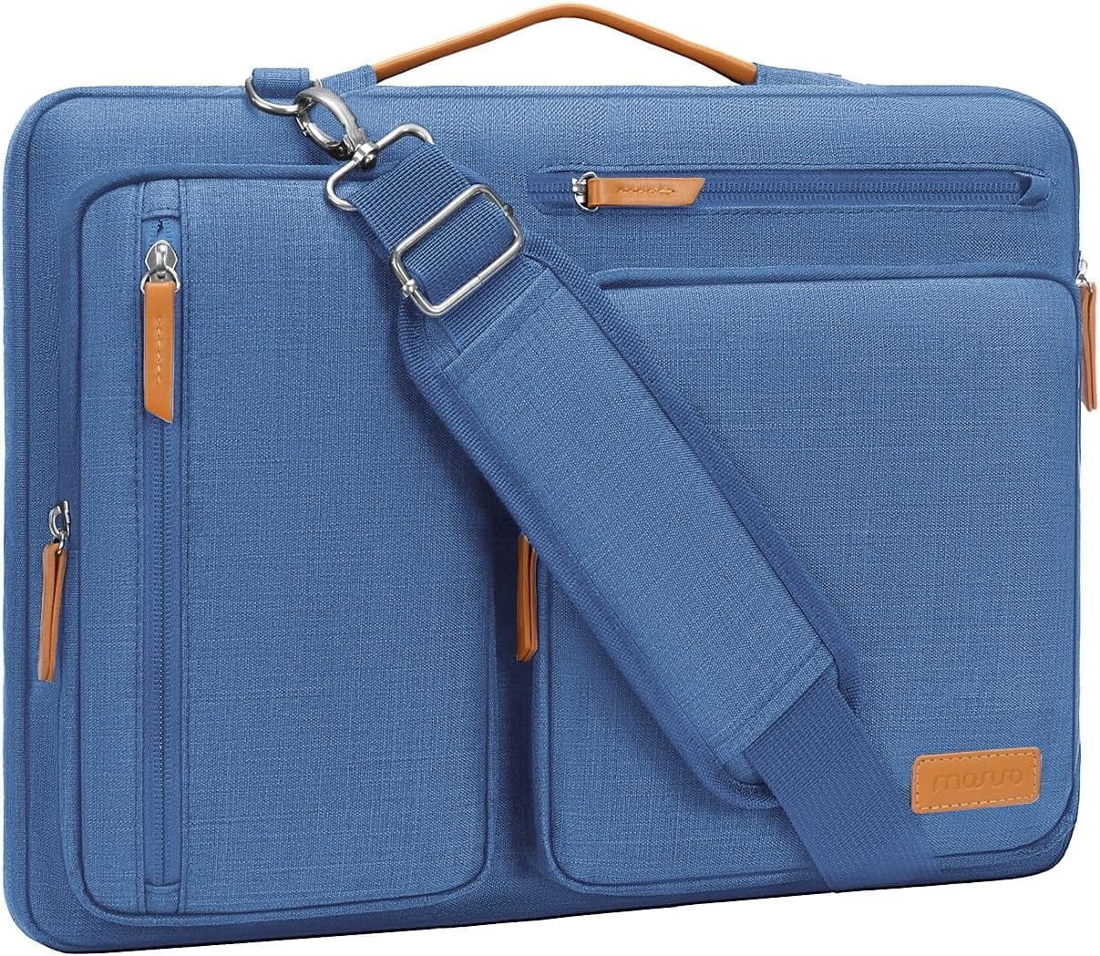 MOSISO 15-15.6"Laptop Shoulder Bag Adjustable Strap 360 Protective Soft Tablet Sleeve Computer Bag