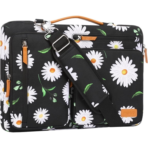 MOSISO 15-15.6 inch Laptop Shoulder Bag, Messenger Computer Bag Compatible with MacBook Pro 16, HP, Dell, Lenovo, Asus Notebook