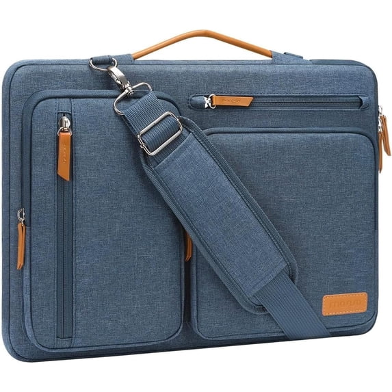 MOSISO 15"Laptop Shoulder Bag Adjustable Strap 360 Protective Soft Tablet Sleeve Computer Bag