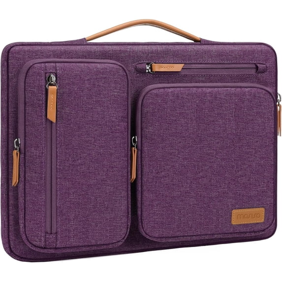 MOSISO 16 Inch Laptop Sleeve Case, 360 Protective Laptop Bag with Handle & 4 Zipper Pockets, Compatible with HP, Dell, Lenovo, ASUS & Acer Laptops