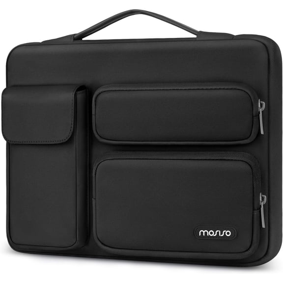 MOSISO 17-17.3 Inch Laptop Sleeve Case, 360 Protective Laptop Bag with 2 Front Pockets & Flap Pocket, Compatible with HP, Dell, Lenovo, ASUS & Acer