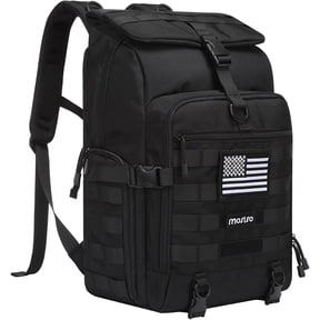 MOSISO 30L Tactical Backpack, Military Daypack 3 Day Assault Pack with Top Flap Pocket & USA Flag Patch, Assault Bag Rucksack for Outdoor Hiking Hunting Camping Training Travel