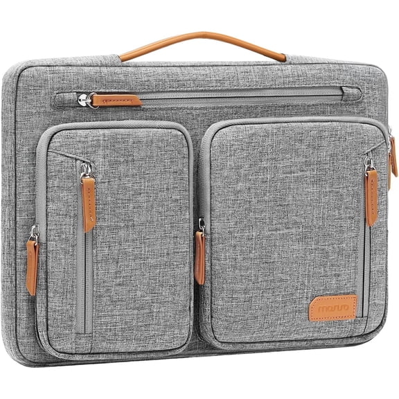 MOSISO 360 Protective Laptop Case 15.6 inch, 15-16 inch Laptop Sleeve Compatible with MacBook Pro 16, HP Acer Dell Lenovo ASUS, Side Open Carrying Computer Bag with 5 Accessory Pockets&Belt