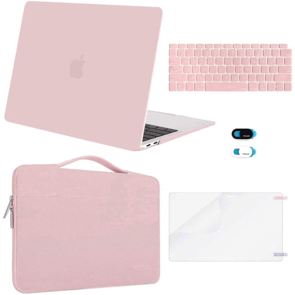 MOSISO Compatible with MacBook Air 13 inch Case M1 Chip 2020 2019 2018 Release A2337 A2179 A1932 Retina Display,5in1 Set Laptop Hard Shell Protective Case