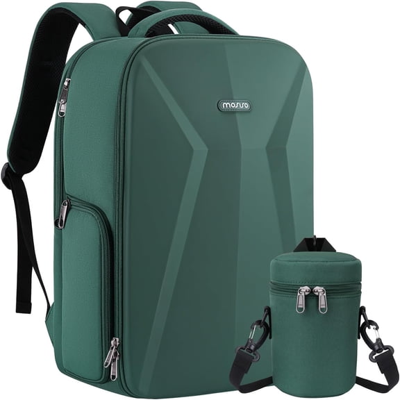 MOSISO Camera Backpack Waterproof Photography Camera Bag with Lens Pouch,15.6 inch Laptop Compartment,Tripod Holder