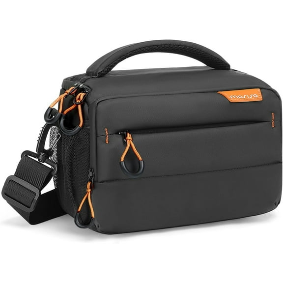 MOSISO Camera Bag for Photographers,Compact Camera Shoulder Bags for DSLR/SLR/Mirrorless Cameras,Waterproof Crossbody Padded Photography Bag with Rain Cover for Canon/Nikon/Sony