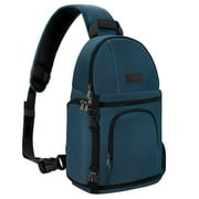 MOSISO Camera Sling Backpack Bag for DSLR/SLR/Mirrorless Cameras (Canon Nikon Sony Pentax) Waterproof Camera Video Backpack for Photographer,Deep Teal