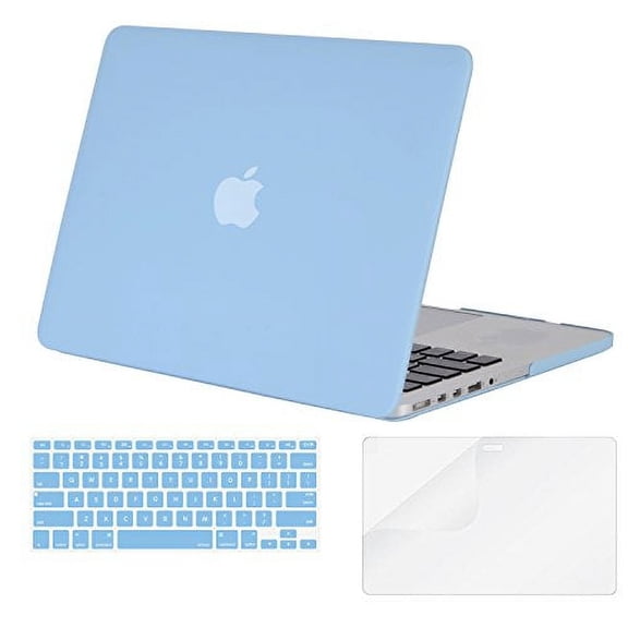 MOSISO Case Only Compatible with MacBook Pro Retina 13.3 inch (Models: A1502 & A1425) (Older Version Release 2015 - end 2012), Plastic Hard Shell Case & Keyboard Cover & Screen Protector
