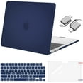 thumbnail image 1 of MOSISO Compatible with 2025-2022 MacBook Air 13.6 inch Case M4 A3240 M3 A3113 M2 A2681, Plastic Hard Shell Case&Keyboard Cover&Screen Protector&Type C Adapter 2 Pack, Navy Blue, 1 of 6