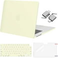 thumbnail image 1 of MOSISO Compatible with 2025-2023 MacBook Air 15 inch Case M4 A3241 M3 A3114 M2 A2941 with Liquid Retina Display Touch ID, Plastic Hard Shell Case&Keyboard Cover&Screen Protector&Type C, Pastel Yellow, 1 of 6