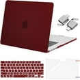 thumbnail image 1 of MOSISO Compatible with 2025-2023 MacBook Air 15 inch Case M4 A3241 M3 A3114 M2 A2941 with Liquid Retina Display Touch ID, Plastic Hard Shell Case&Keyboard Cover&Screen Protector&Type C, Burgundy, 1 of 6