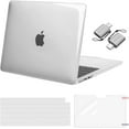 thumbnail image 1 of MOSISO Compatible with 2025-2022 MacBook Air 13.6 inch Case M4 A3240 M3 A3113 M2 A2681, Plastic Hard Shell Case&Keyboard Cover&Screen Protector&Type C Adapter 2 Pack, Crystal Clear, 1 of 6