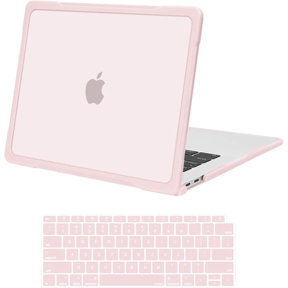 MOSISO Compatible with MacBook Air 13 inch Case 2020 2019 2018 M1 A2337 / A2179 / A1932, Reduces-Fingerprints Case with Soft TPU Bumper Shell&Keyboard Cover for MacBook Air 13.3