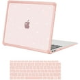 thumbnail image 1 of MOSISO Compatible with MacBook Air 13 inch Case 2022-2018 Release A2337 M1 A2179 A1932, Anti-Cracking&Anti-Fingerprint Heavy Duty Glitter Plastic Hard Case with TPU Bumper&Keyboard Cover, 1 of 8