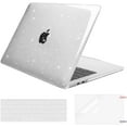 thumbnail image 1 of MOSISO Compatible with MacBook Air 13 inch Case 2022 2021 2020 2019 2018 A2337 M1 A2179 A1932, Glitter Plastic Hard Shell&Keyboard Cover&Screen Film&Storage Bag for MacBook Air 13 inch, 1 of 8