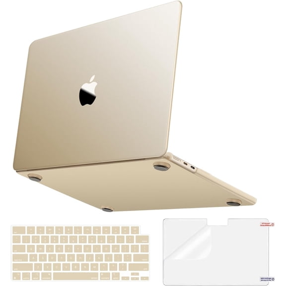MOSISO Compatible with MacBook Air 13 inch Case 2025 2024 2023 2022 M4 A3240 M3 A3113 M2 A2681,100% Match Official Color,Slim Hard Case&Keyboard Cover&Screen Film for MacBook Air 13.6