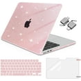 thumbnail image 1 of MOSISO Compatible with MacBook Air 13 inch Case 2025 2024 2023 2022 M4 A3240 M3 A3113 M2 A2681, Glitter Sparkly Hard Shell&Keyboard Skin&Screen Film&Type C for MacBook Air 13.6 inch Case, 1 of 7