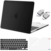 MOSISO Compatible with MacBook Air 13.6 inch Case 2025 2024 2023 2022 M4 A3240 M3 A3113 M2 A2681, Plastic Hard Shell&Keyboard Cover&Screen Film&Type C for MacBook Air 13.6 inch Case