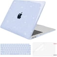 thumbnail image 1 of MOSISO Compatible with MacBook Air 13 inch Case 2025 2024 2023 2022 M4 A3240 M3 A3113 M2 A2681, Sparkly Glitter Hard Shell&Keyboard Cover&Screen Film&Pouch for MacBook Air 13.6 inch Case, 1 of 8