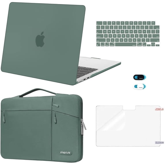 MOSISO Compatible with MacBook Air 13 inch Case 2026 2025 2024 2023 2022,M4 A3240 / M3 A3113 / M2 A2681,5in1 Set Laptop Hard Shell Protective Case for MacBook Air 13.6 inch