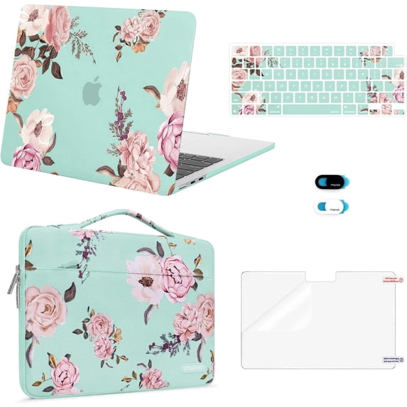 MOSISO Compatible with MacBook Air 13 inch Case 2026 2025 2024 2023 2022,M4 A3240 / M3 A3113 / M2 A2681,5in1 Set Laptop Hard Shell Protective Case for MacBook Air 13.6 inch